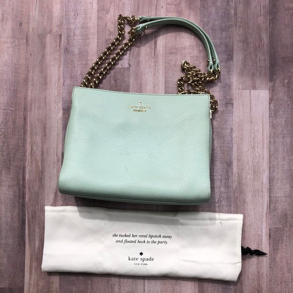 kate spade Handbags - Kate Spade Shoulder Mint Green Purse